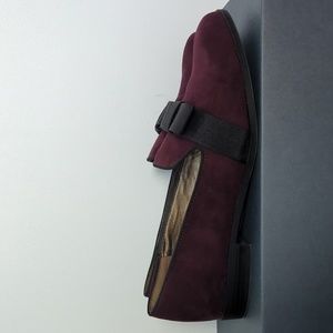 Bandolino Burgundy Smoking Flats